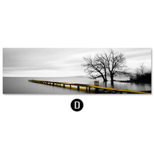 Load image into Gallery viewer, Blue Bridge Tower Scenery Painting Wall Art