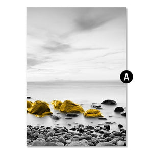 Canvas Painting Black White Art Photography For Room