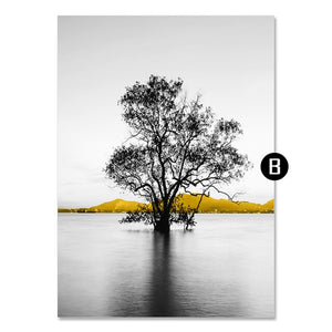 Canvas Painting Black White Art Photography For Room