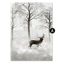 Load image into Gallery viewer, Elk Canvas Printing Animal Modern Home Furnishing Decoration Wall Art