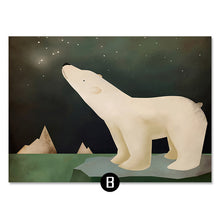 Load image into Gallery viewer, Modern Cartoon Bear Animal Painting