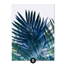 Load image into Gallery viewer, Modern Green Tropical Plant Leaves Canvas Art