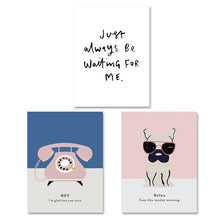 Load image into Gallery viewer, Canvas Paintings Cartoon Bear Phone Poster